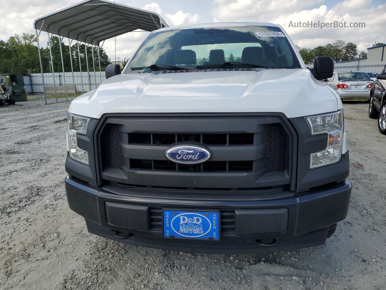 2017 Ford F150 Super Cab White vin: 1FTFX1EF4HFA54564