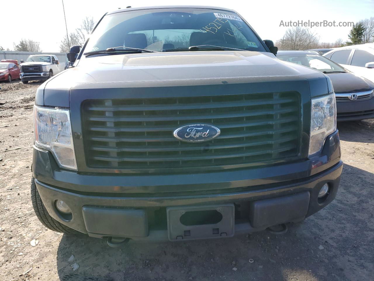 2014 Ford F150 Super Cab Black vin: 1FTFX1EF5EFC24040