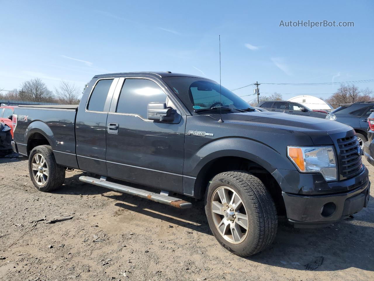 2014 Ford F150 Super Cab Black vin: 1FTFX1EF5EFC24040