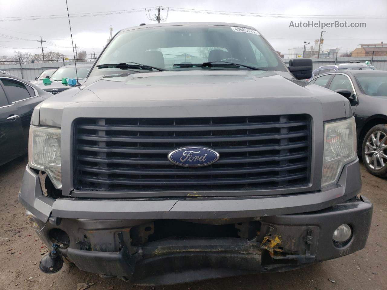 2014 Ford F150 Super Cab Gray vin: 1FTFX1EF5EFC67826