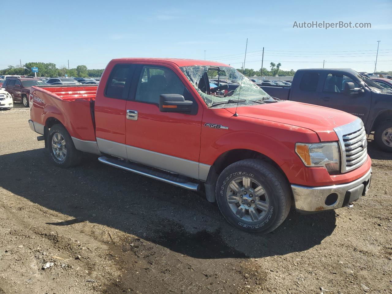 2011 Ford F150 Super Cab Red vin: 1FTFX1EF6BFA77495