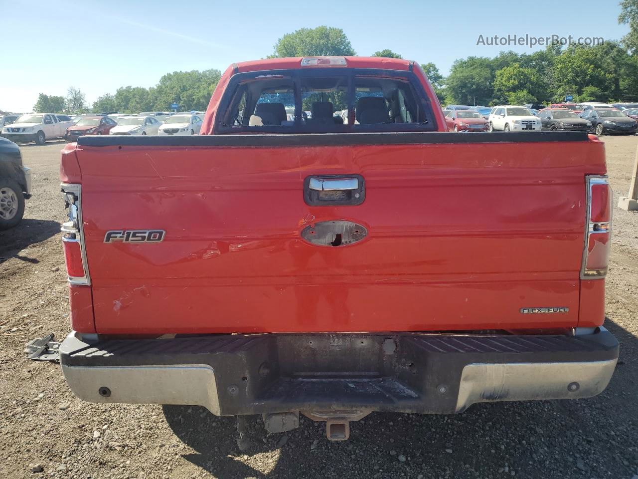 2011 Ford F150 Super Cab Red vin: 1FTFX1EF6BFA77495