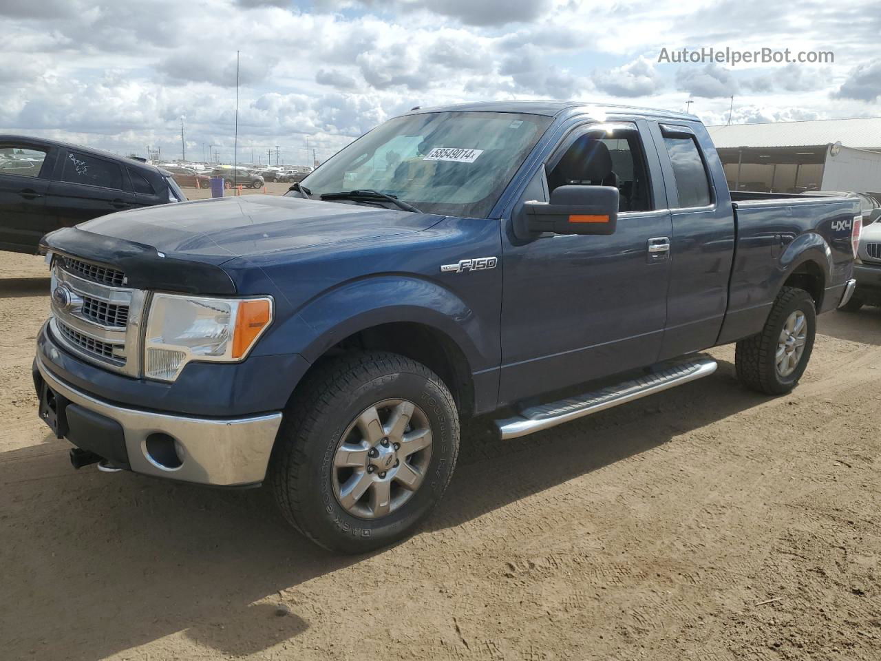 2014 Ford F150 Super Cab Синий vin: 1FTFX1EF6EFD10375