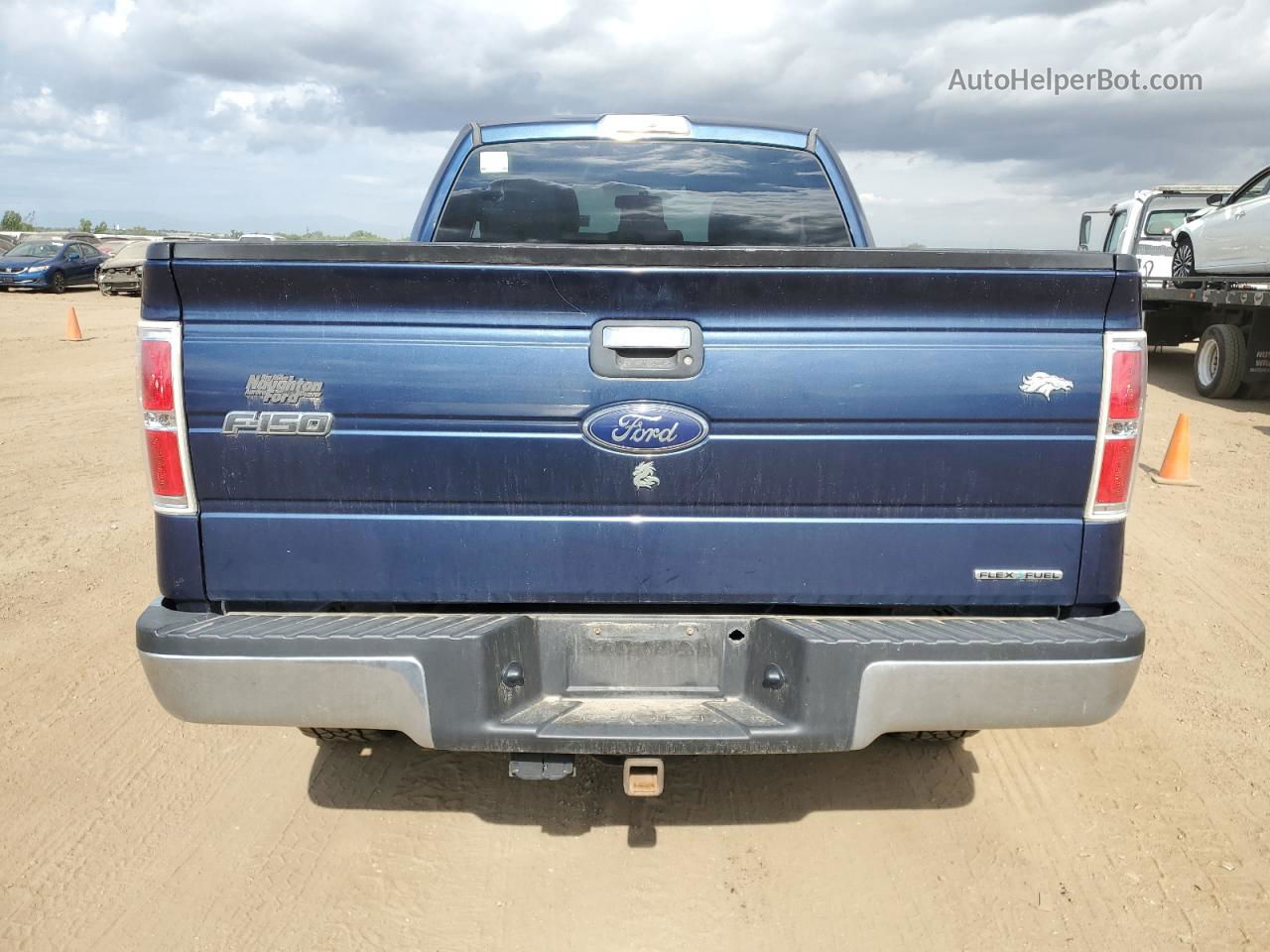 2014 Ford F150 Super Cab Синий vin: 1FTFX1EF6EFD10375