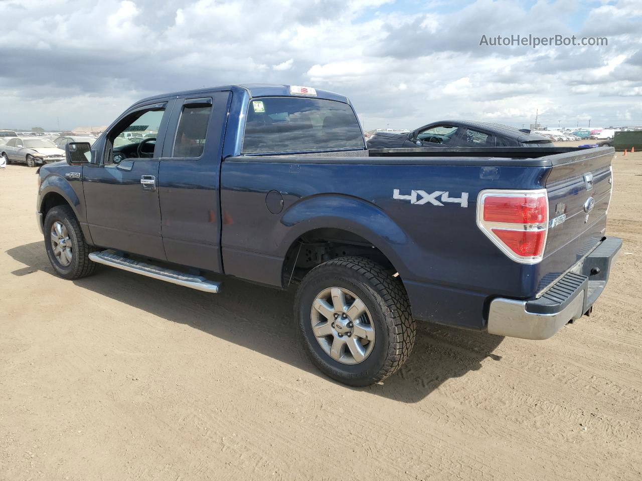 2014 Ford F150 Super Cab Blue vin: 1FTFX1EF6EFD10375