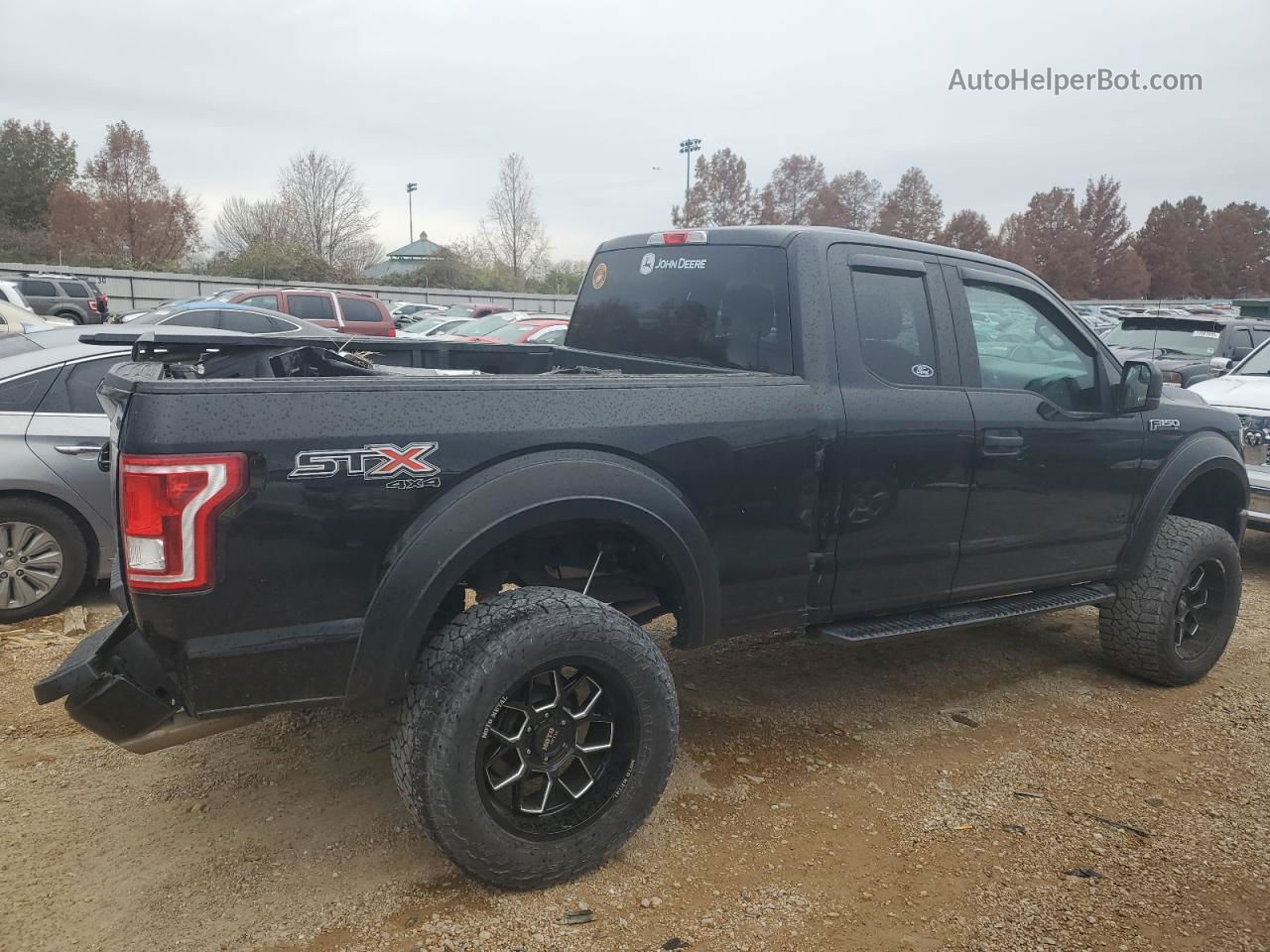 2017 Ford F150 Super Cab Black vin: 1FTFX1EF6HFB00069