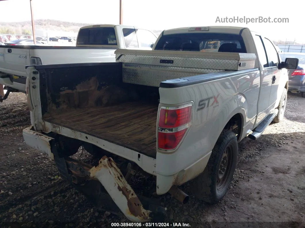 2014 Ford F-150 Stx White vin: 1FTFX1EF7EKD44851