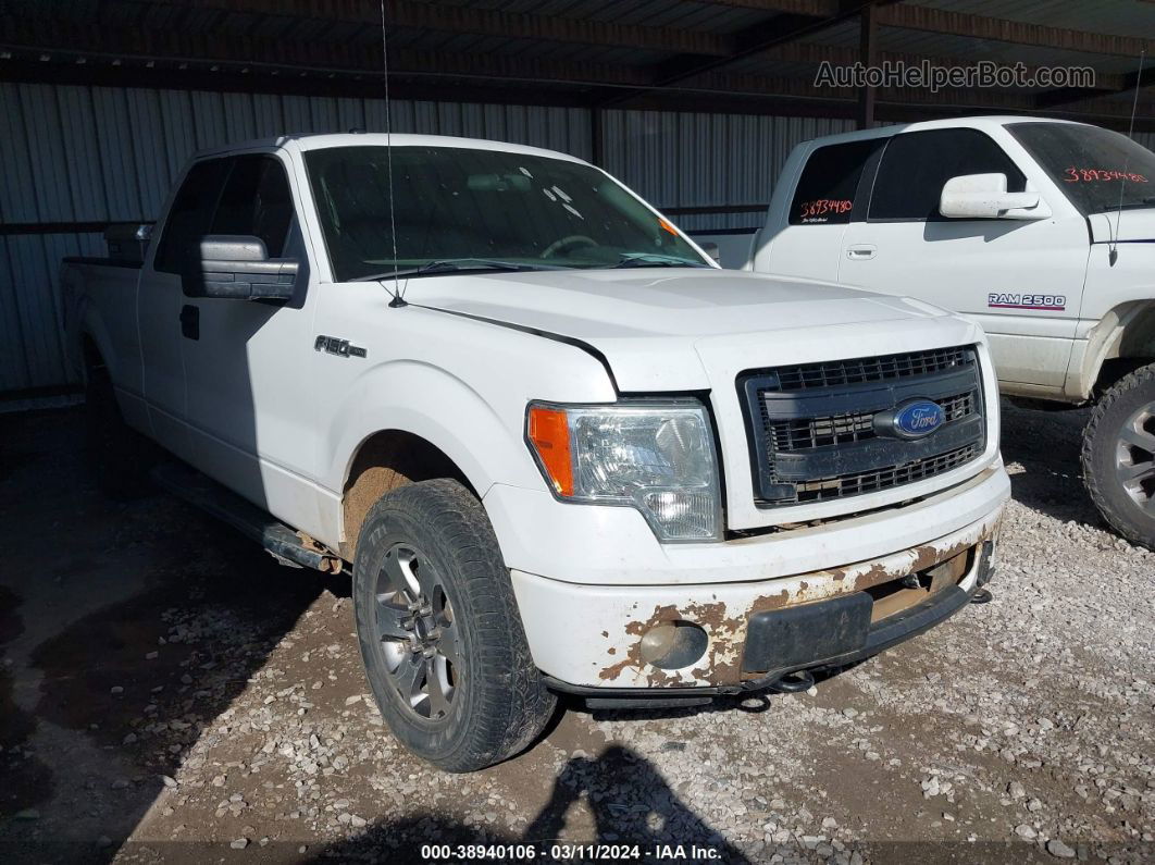 2014 Ford F-150 Stx White vin: 1FTFX1EF7EKD44851