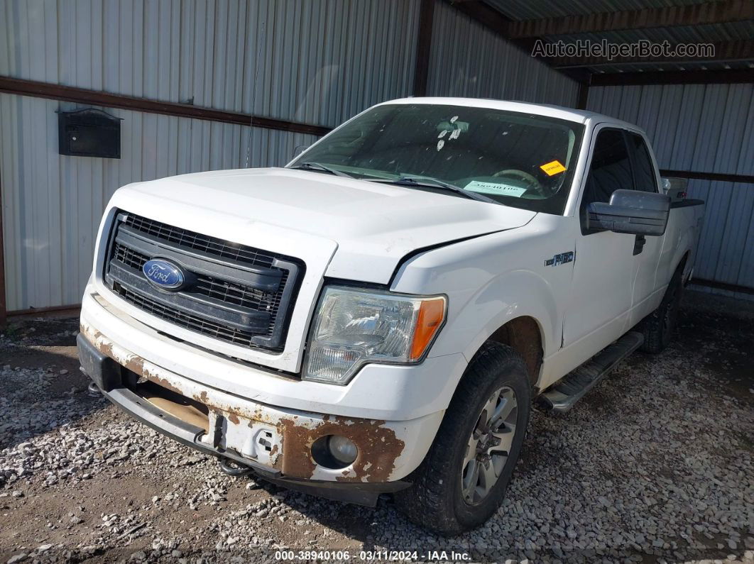 2014 Ford F-150 Stx White vin: 1FTFX1EF7EKD44851