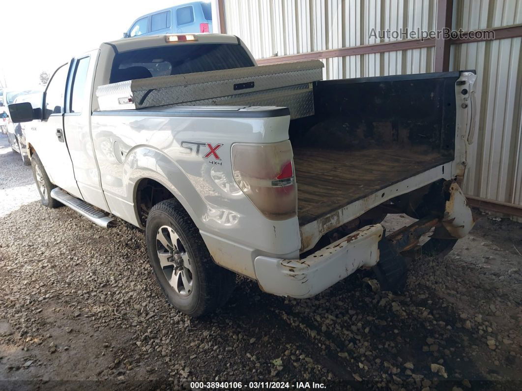 2014 Ford F-150 Stx White vin: 1FTFX1EF7EKD44851