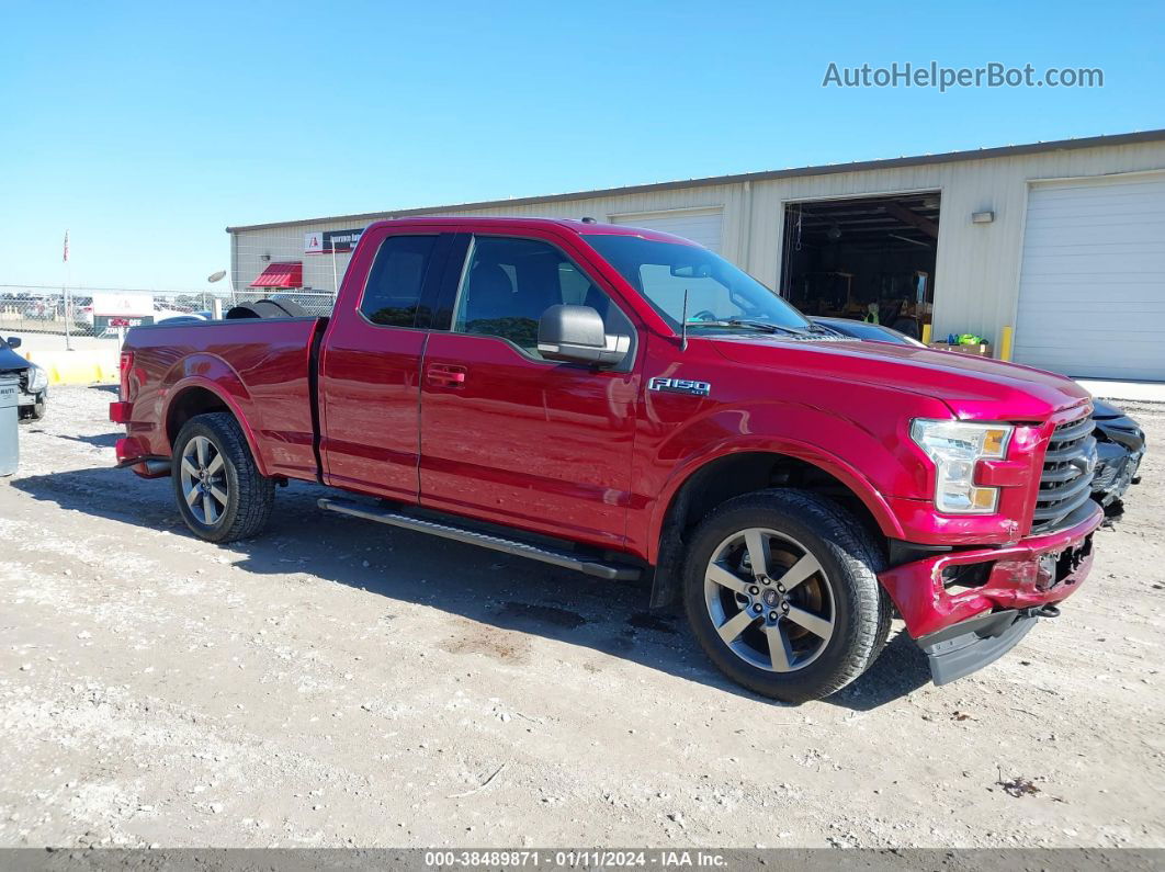 2017 Ford F-150 Xlt Red vin: 1FTFX1EF7HFB08357