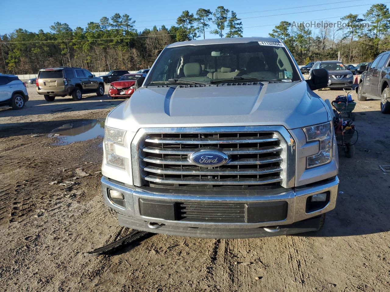 2017 Ford F150 Super Cab Silver vin: 1FTFX1EF7HKE57042