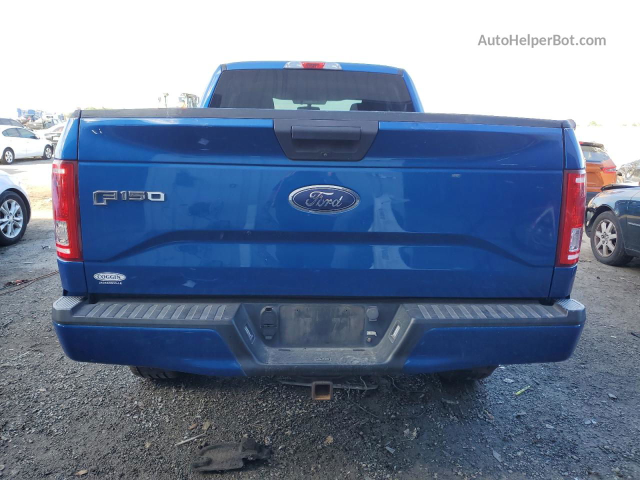 2017 Ford F150 Super Cab Blue vin: 1FTFX1EF8HKC58436