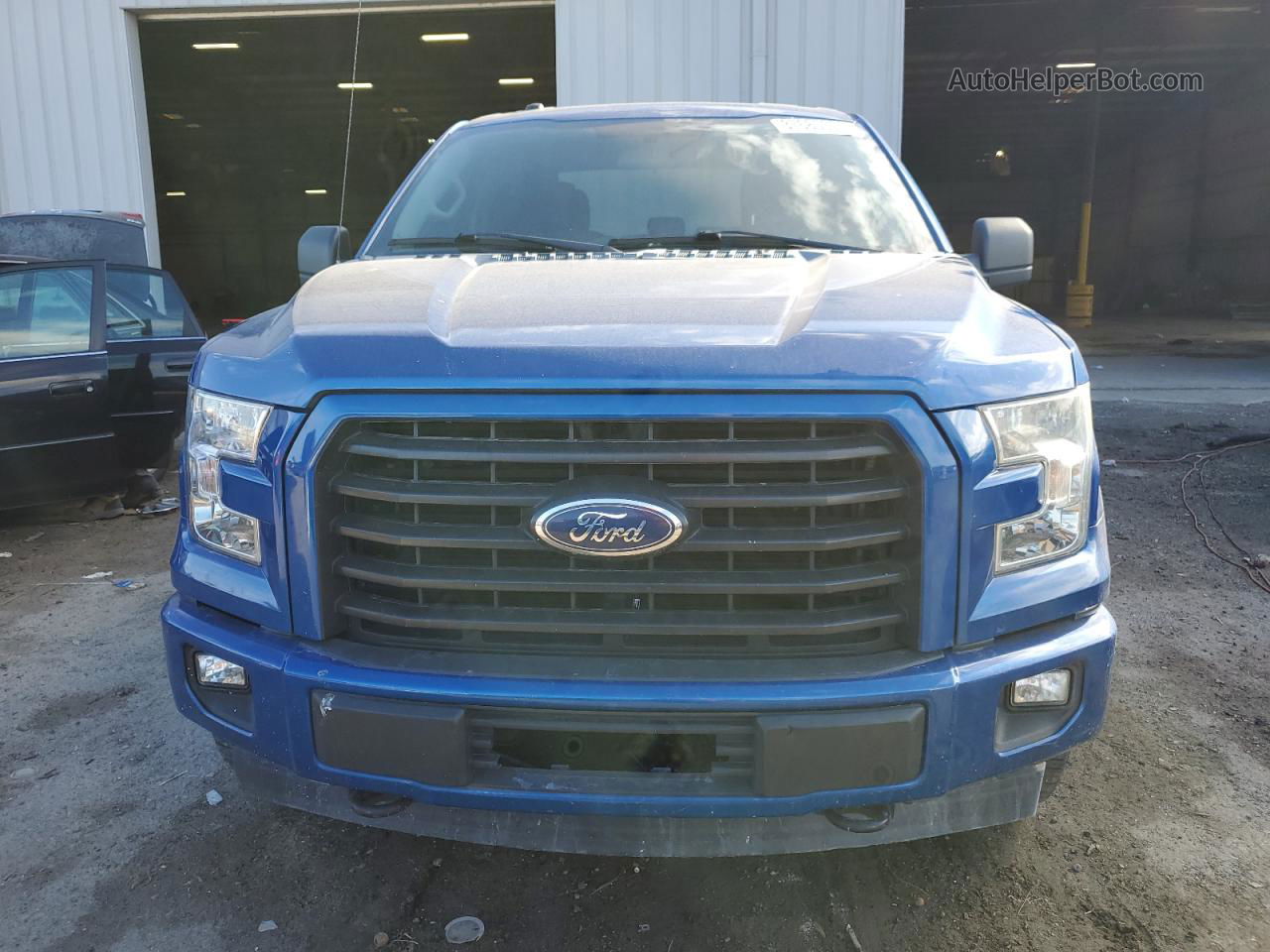 2017 Ford F150 Super Cab Blue vin: 1FTFX1EF8HKC58436