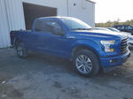 2017 Ford F150 Super Cab Blue vin: 1FTFX1EF8HKC58436