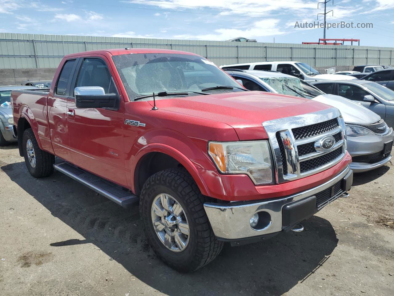 2011 Ford F150 Super Cab Красный vin: 1FTFX1EF8BFB32951