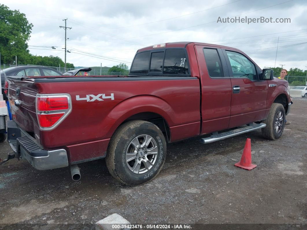 2014 Ford F-150 Xlt Maroon vin: 1FTFX1EF8EKE62536