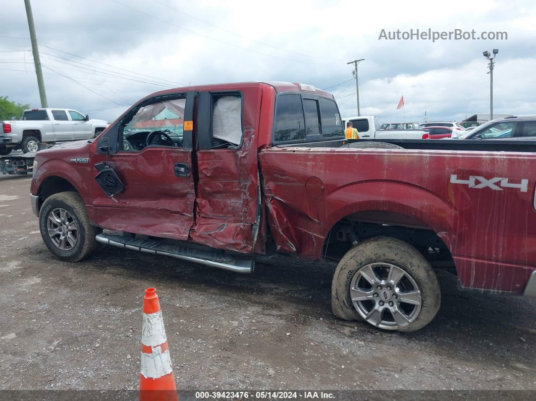 2014 Ford F-150 Xlt Maroon vin: 1FTFX1EF8EKE62536