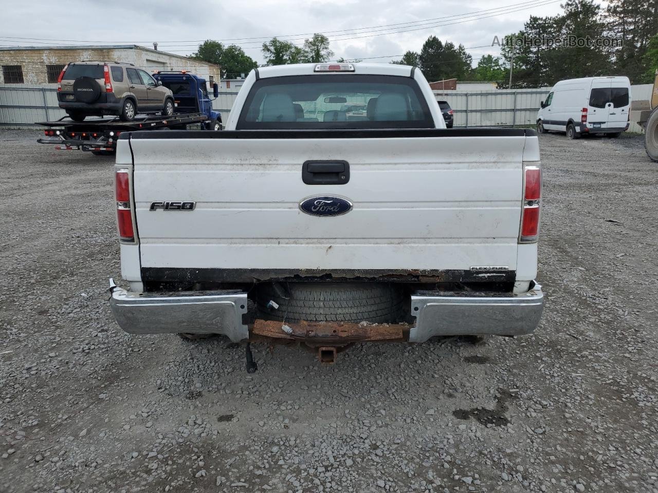 2014 Ford F150 Super Cab White vin: 1FTFX1EF9EFB86697