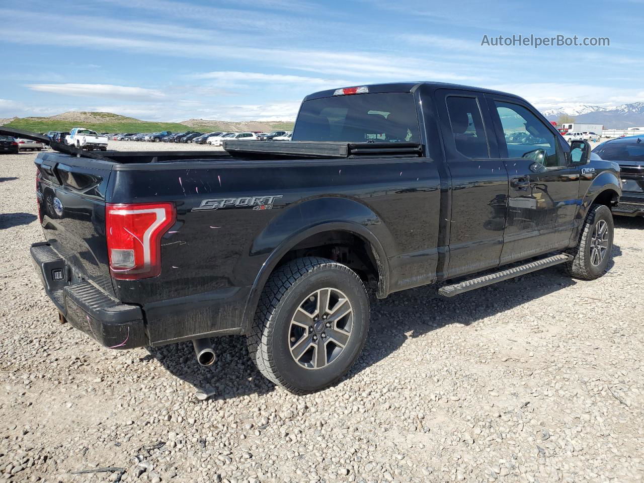 2017 Ford F150 Super Cab Black vin: 1FTFX1EF9HKC98640