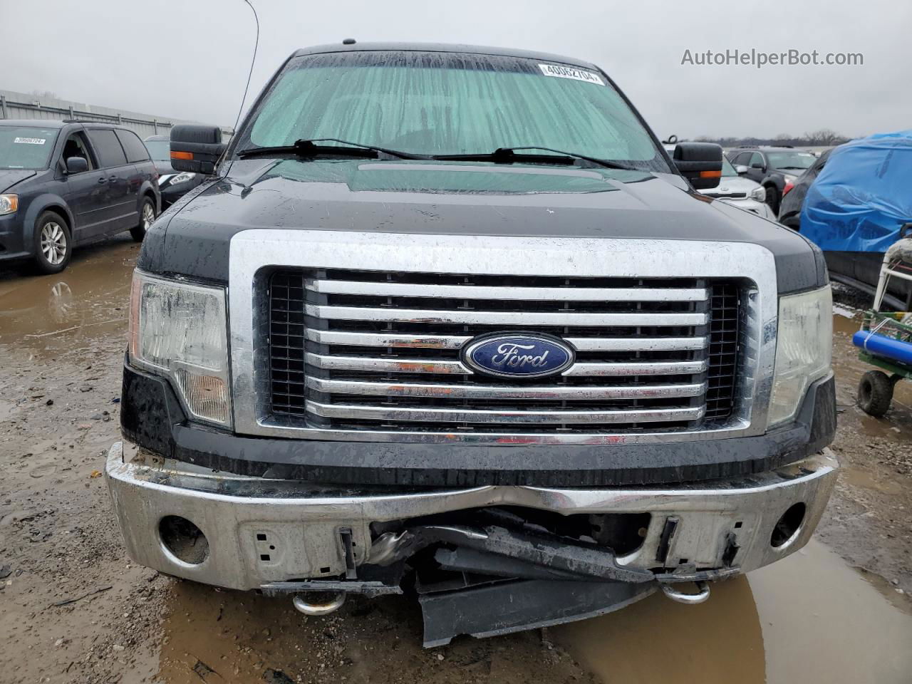 2011 Ford F150 Super Cab Black vin: 1FTFX1EFXBFB44390