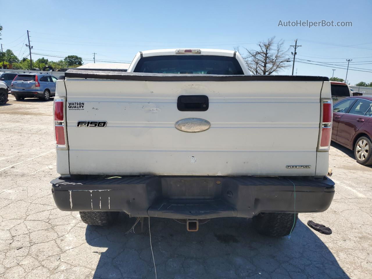 2011 Ford F150 Super Cab White vin: 1FTFX1EFXBFC21209