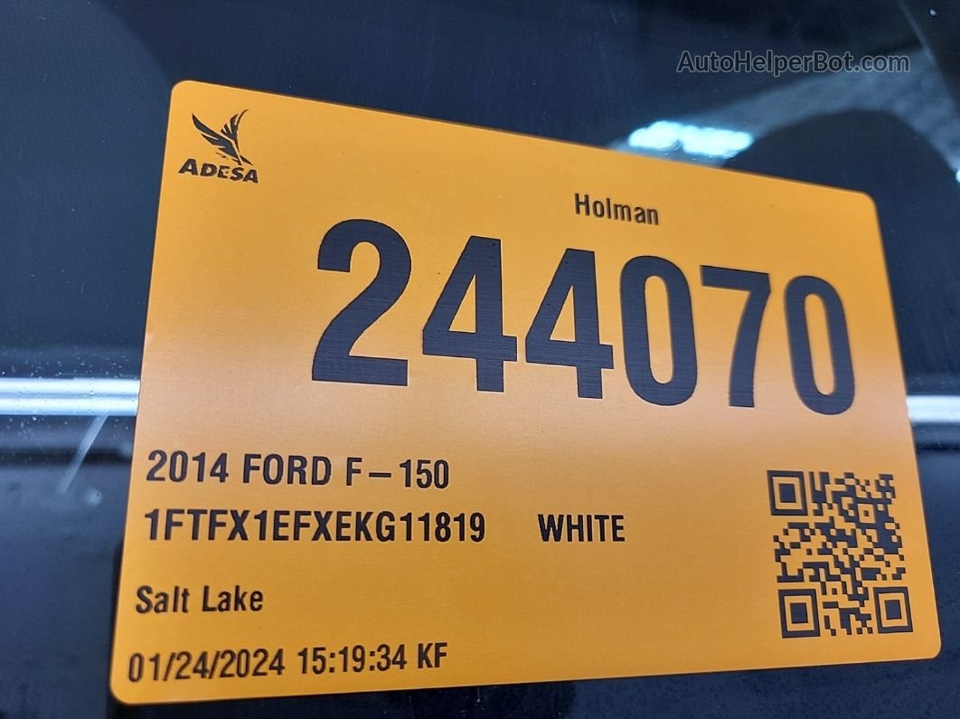 2014 Ford F-150 Xl vin: 1FTFX1EFXEKG11819