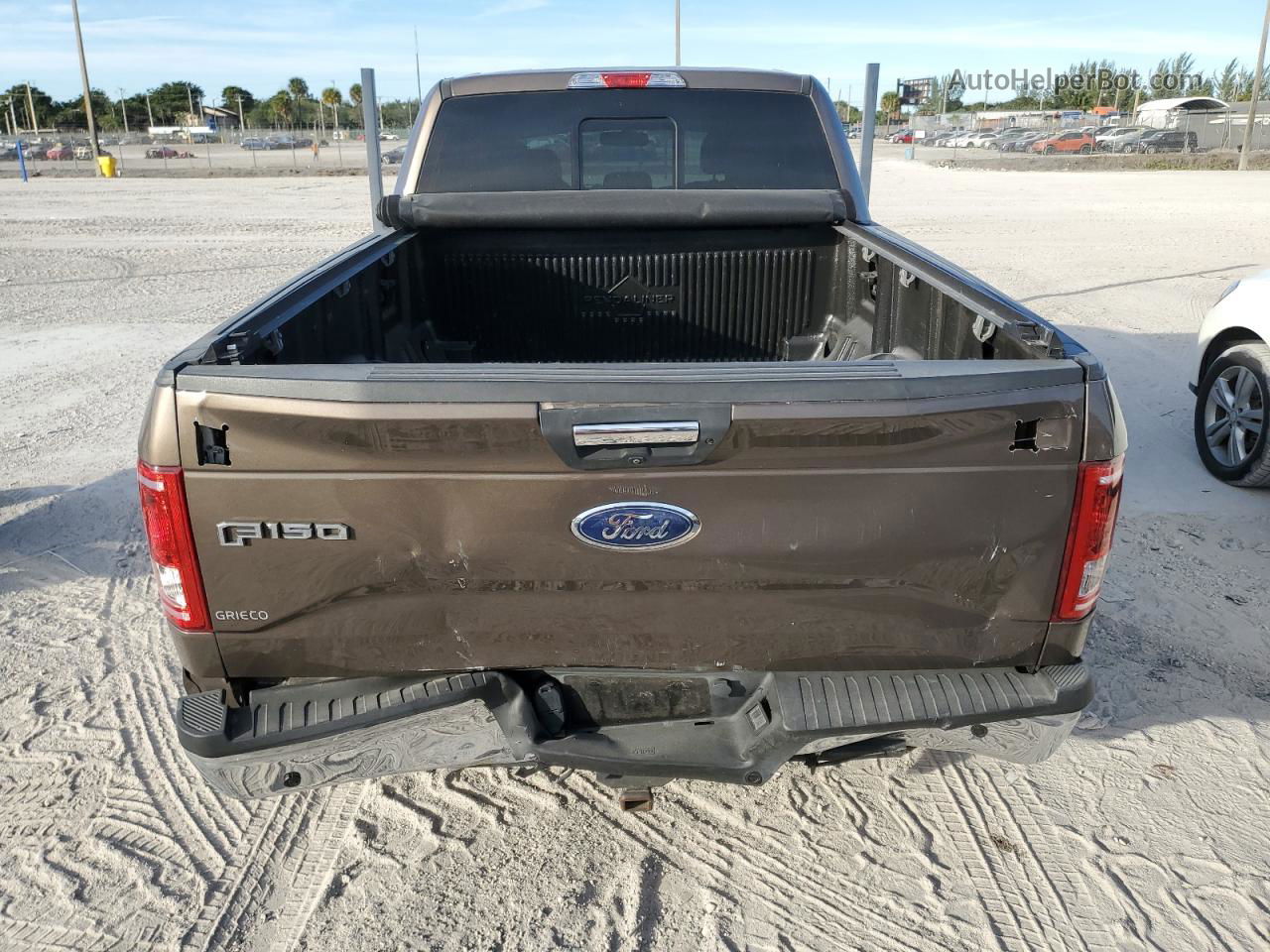 2017 Ford F150 Super Cab Brown vin: 1FTFX1EFXHKD71157