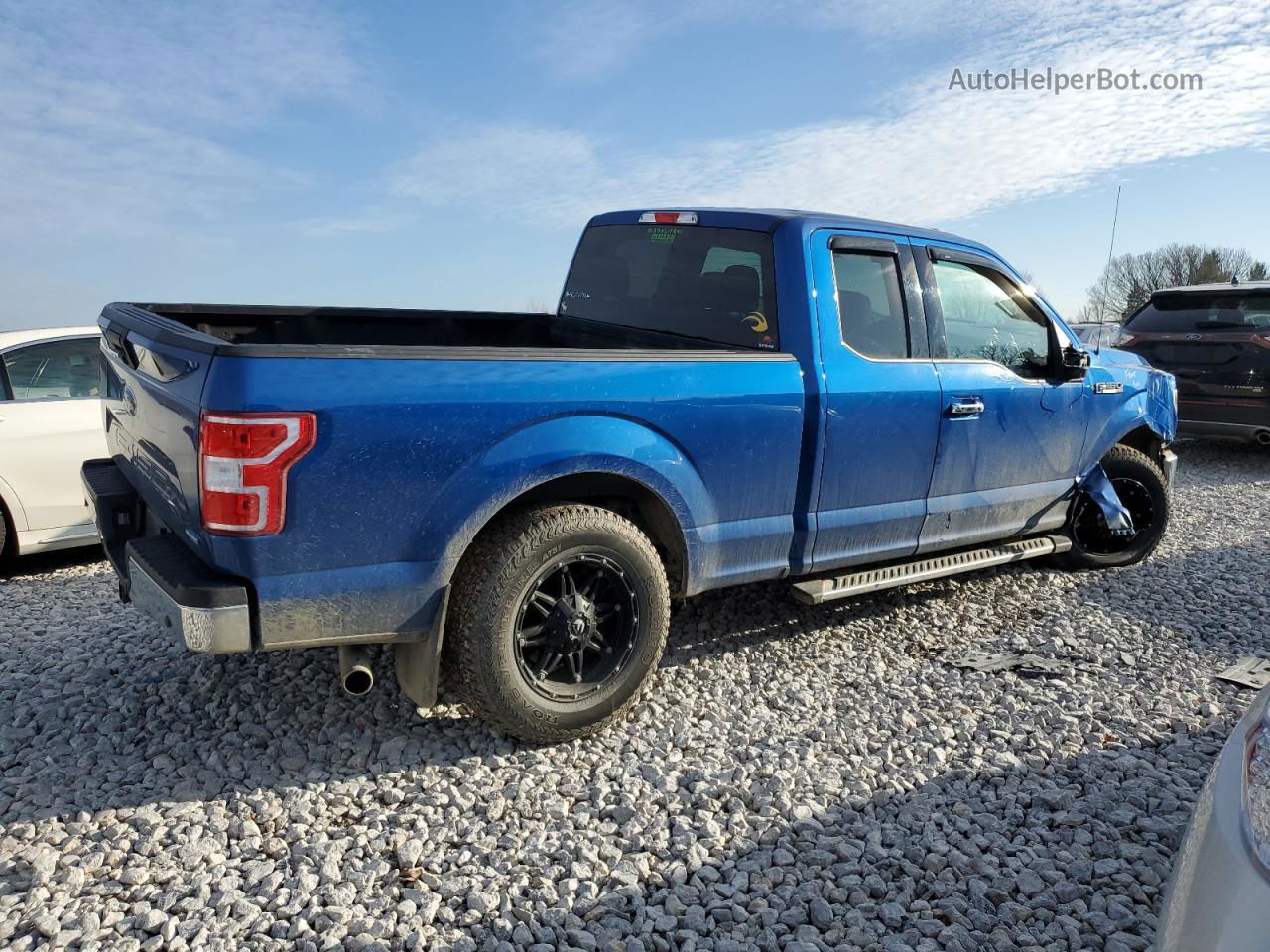 2018 Ford F150 Super Cab Blue vin: 1FTFX1EG1JFA16062