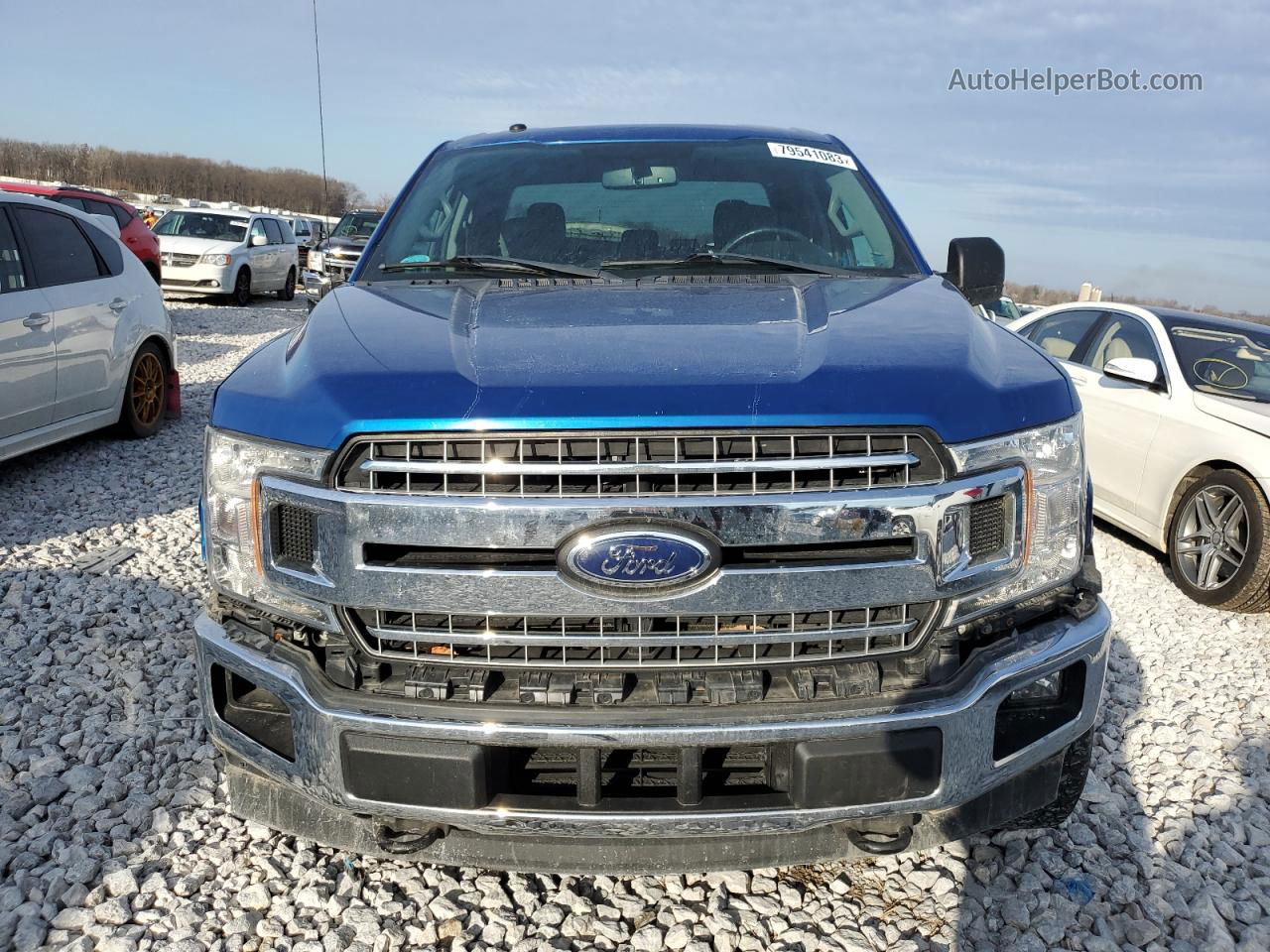 2018 Ford F150 Super Cab Blue vin: 1FTFX1EG1JFA16062