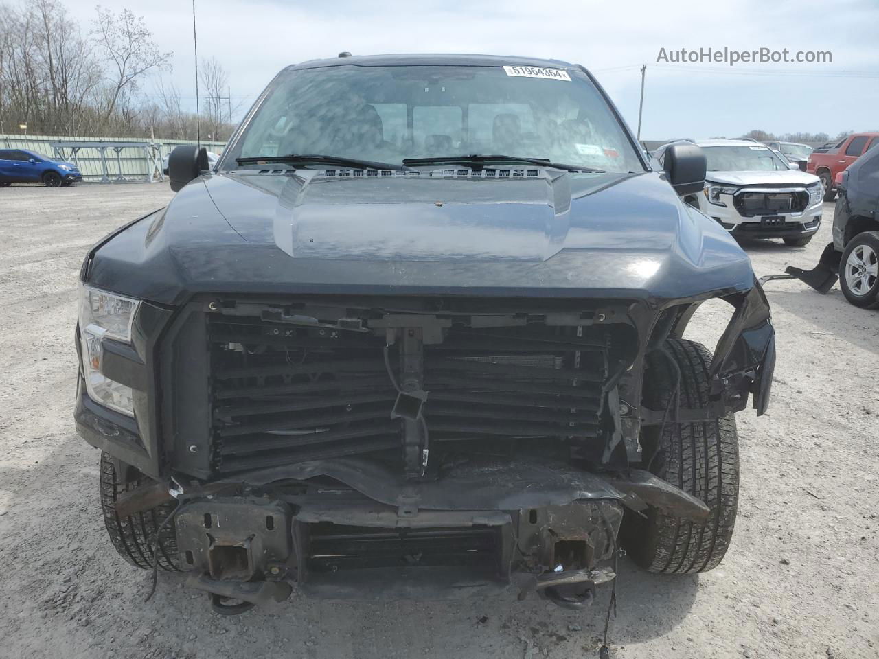 2017 Ford F150 Super Cab Black vin: 1FTFX1EG3HFB80620