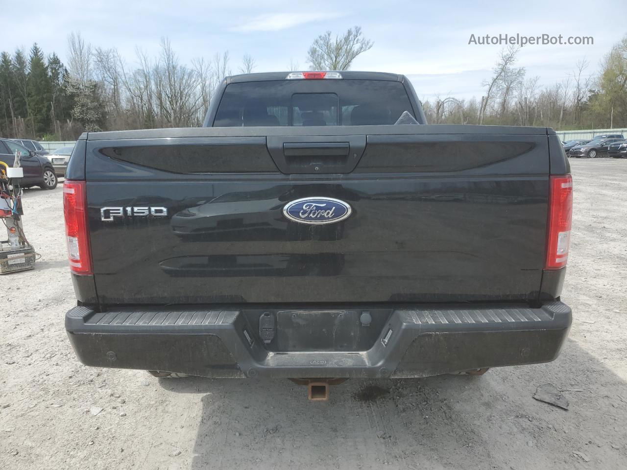 2017 Ford F150 Super Cab Черный vin: 1FTFX1EG3HFB80620