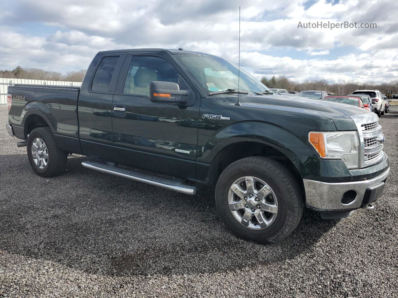 2014 Ford F150 Super Cab Green vin: 1FTFX1ET0EFC80747