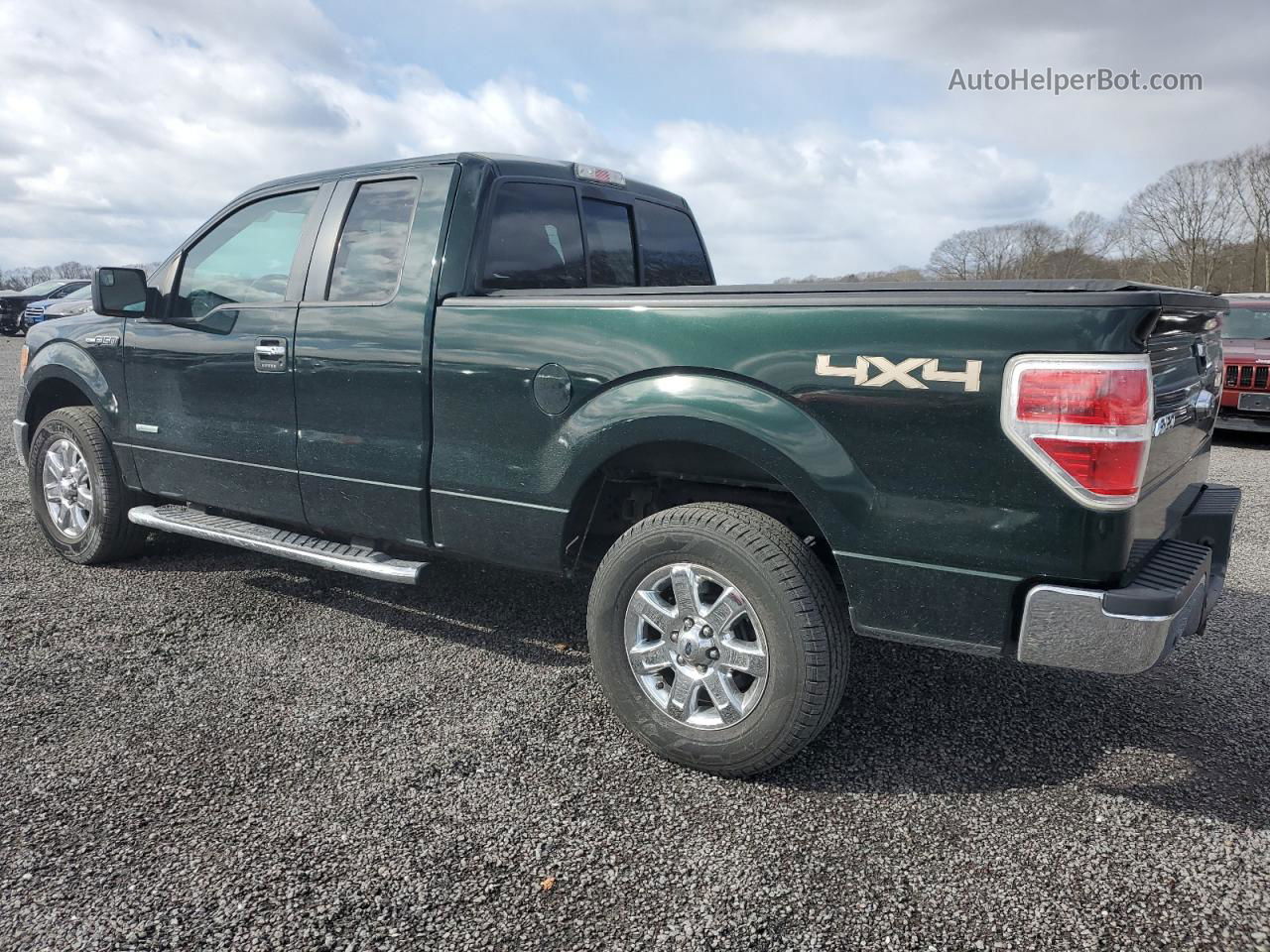 2014 Ford F150 Super Cab Green vin: 1FTFX1ET0EFC80747