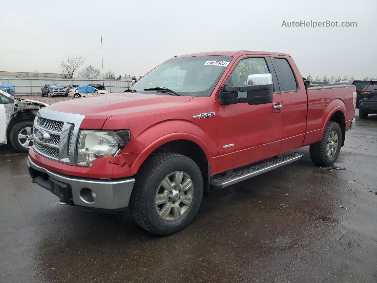 2011 Ford F150 Super Cab Red vin: 1FTFX1ET1BFA65339