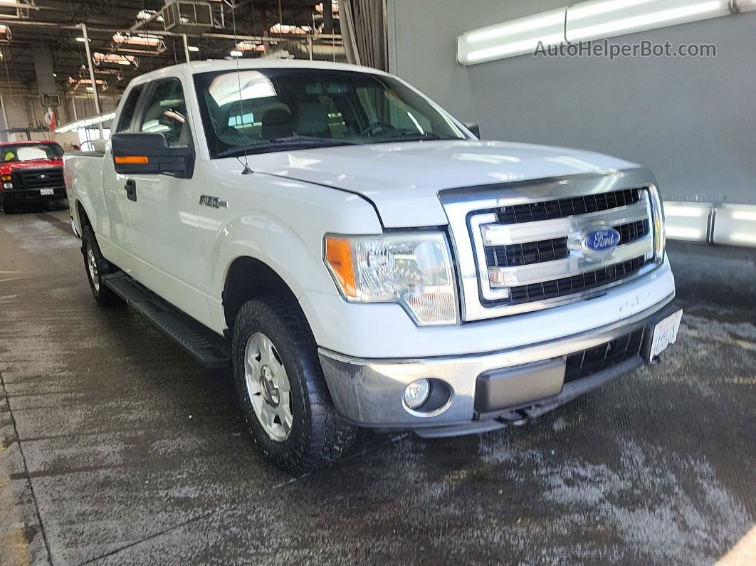 2014 Ford F150 Super Cab Белый vin: 1FTFX1ET1EFC34778