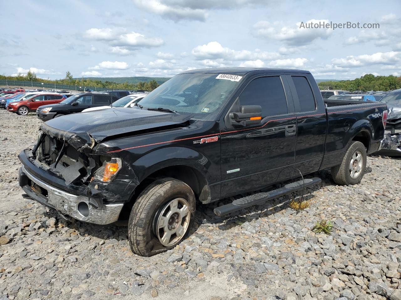 2011 Ford F150 Super Cab Black vin: 1FTFX1ET3BFC09067