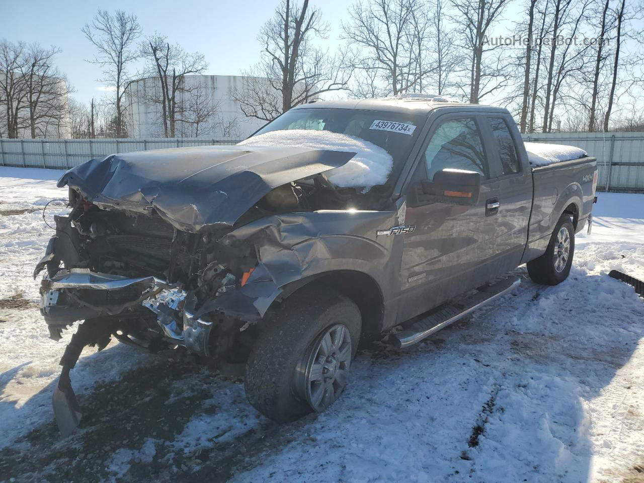 2011 Ford F150 Super Cab Gray vin: 1FTFX1ET3BFC09439