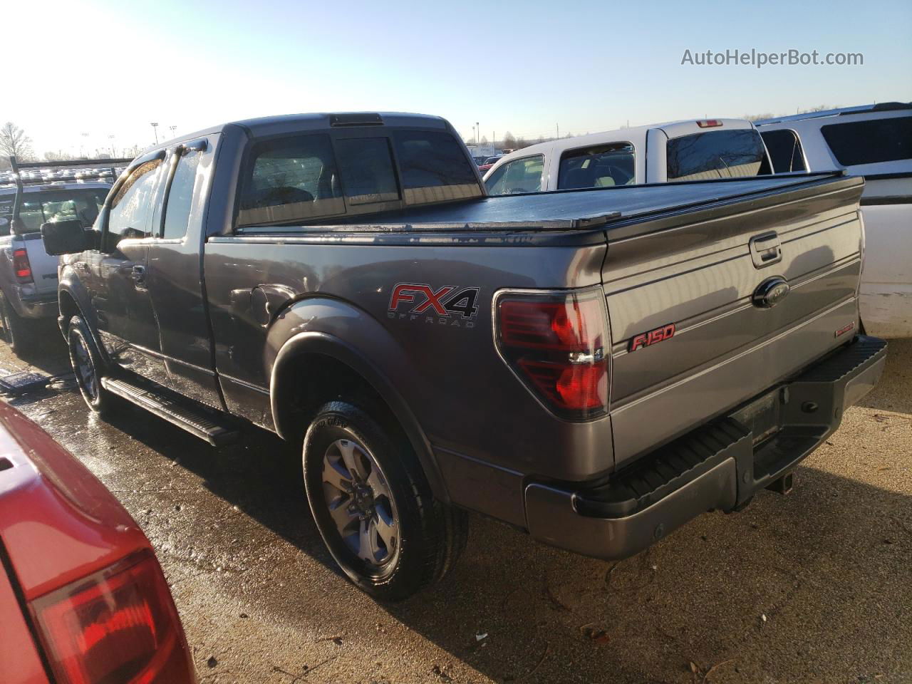 2014 Ford F150 Super Cab Gray vin: 1FTFX1ET3EFA47249