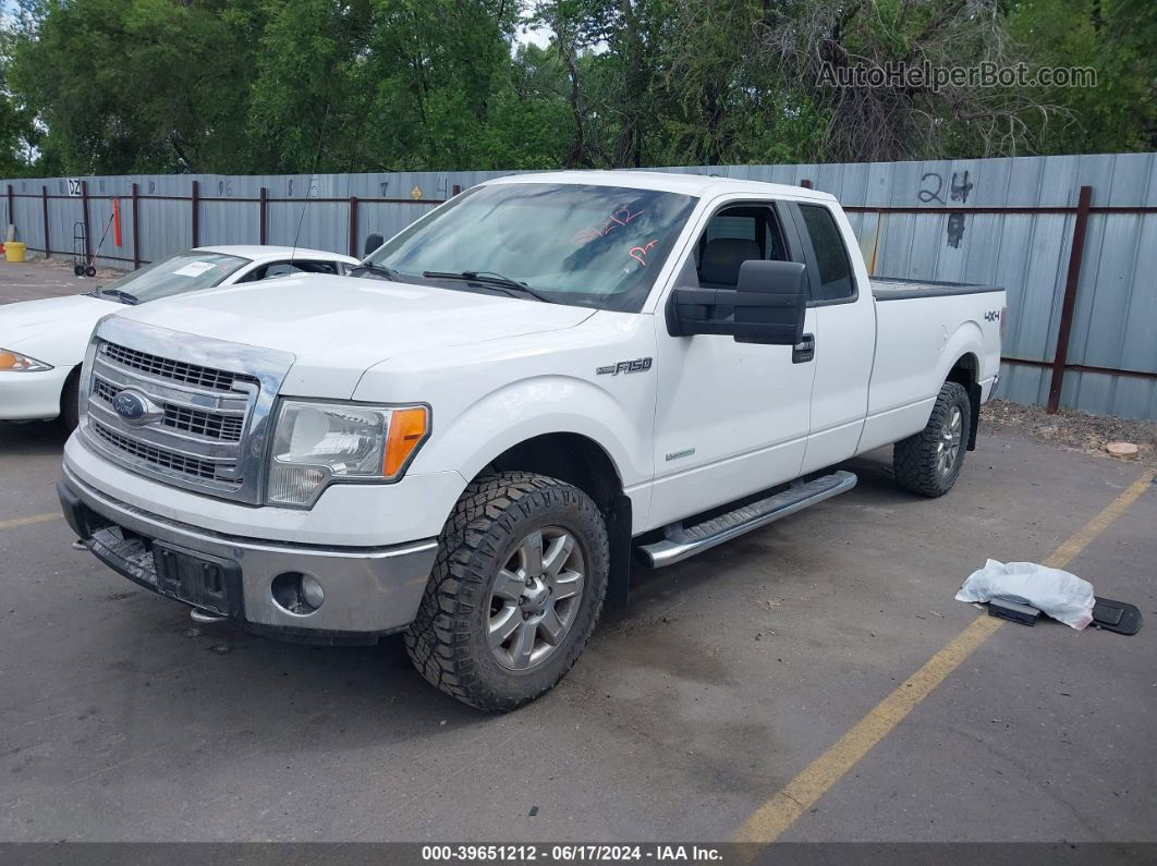 2014 Ford F-150 Xlt White vin: 1FTFX1ET3EKE64541