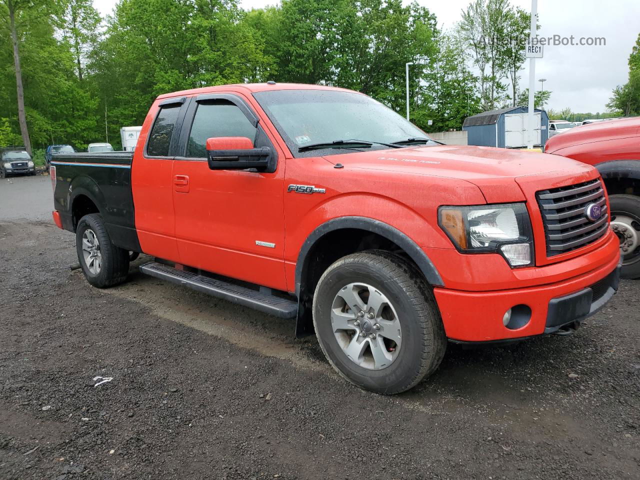 2011 Ford F150 Super Cab Красный vin: 1FTFX1ET4BFB80081