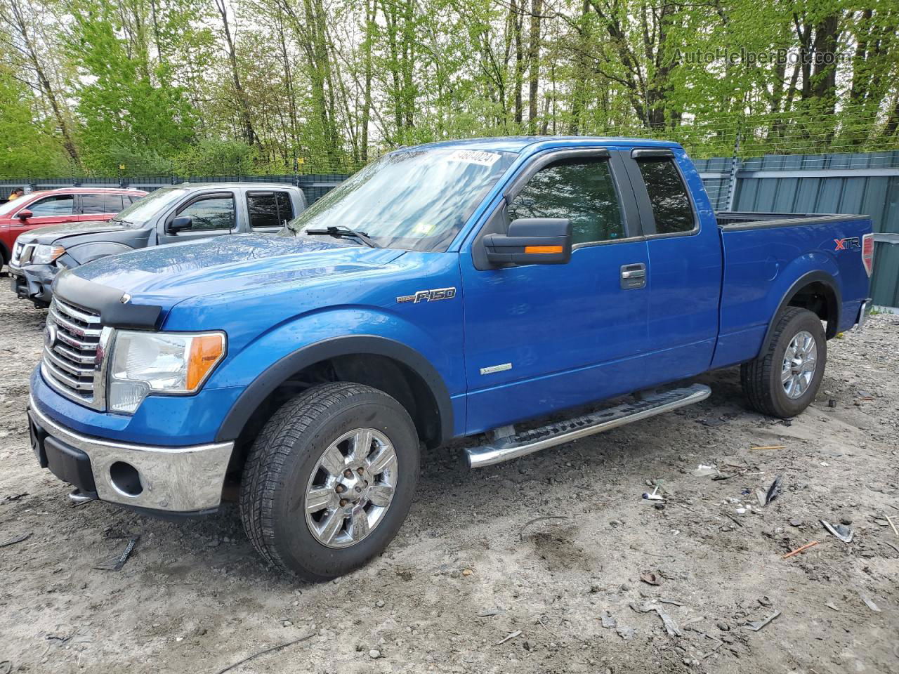 2011 Ford F150 Super Cab Синий vin: 1FTFX1ET7BFA90357