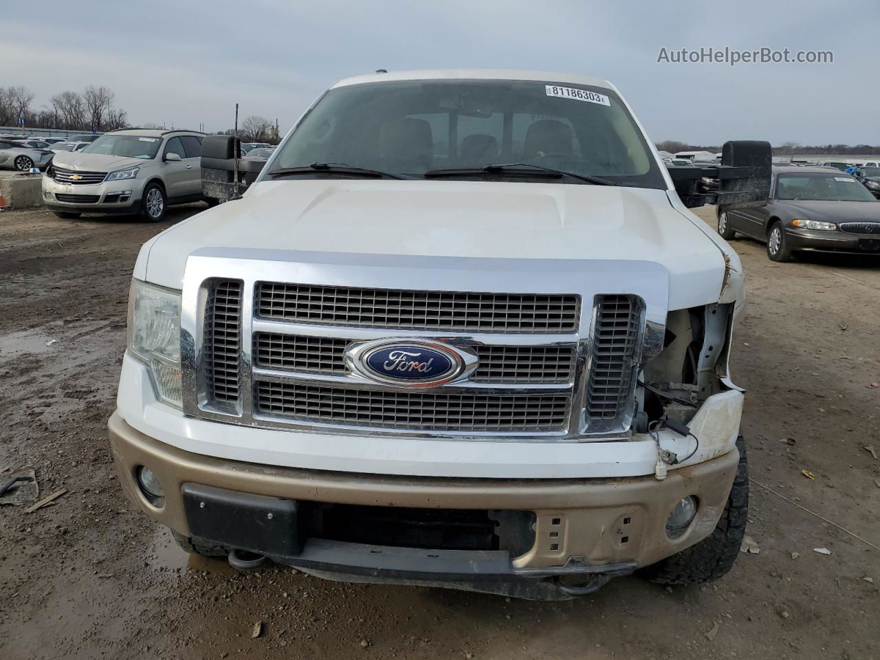 2011 Ford F150 Super Cab White vin: 1FTFX1ET8BFA85734