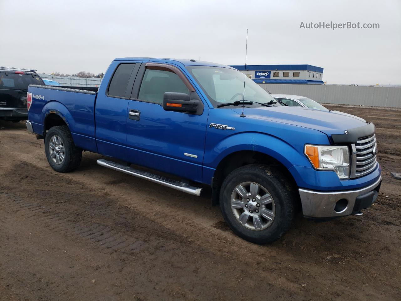 2011 Ford F150 Super Cab Blue vin: 1FTFX1ET8BFB56205