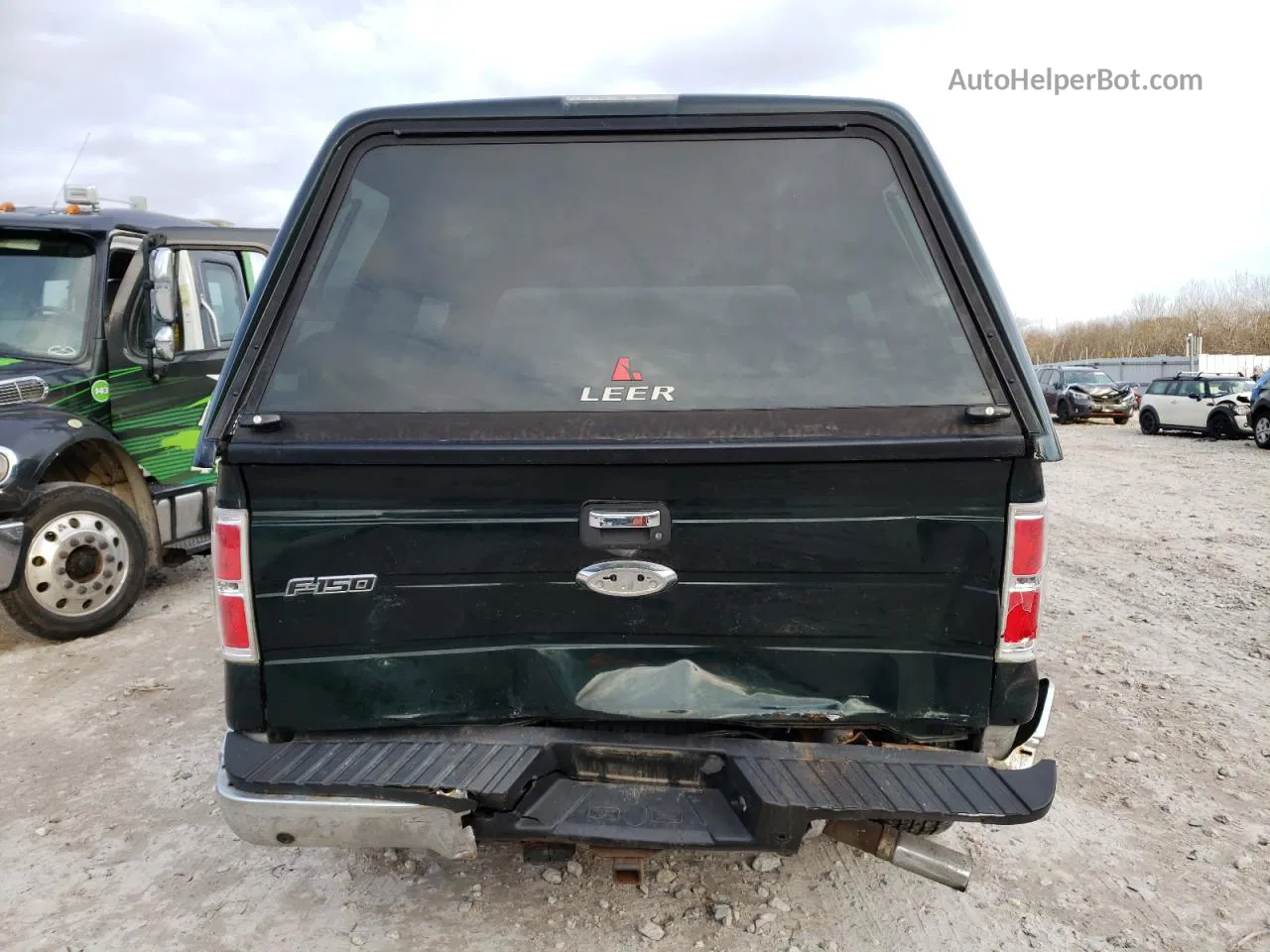 2014 Ford F150 Super Cab Green vin: 1FTFX1ET8EFA57582