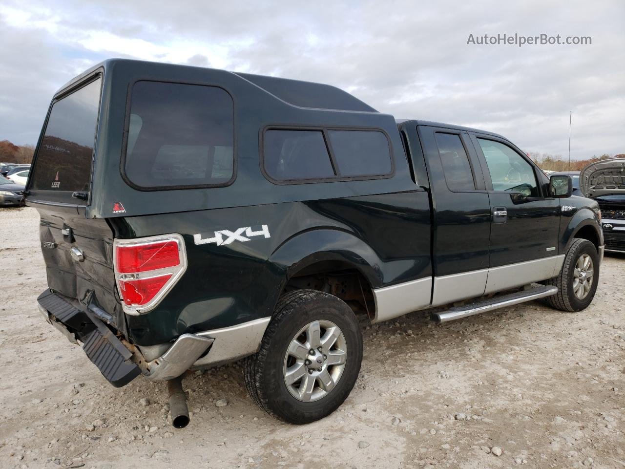 2014 Ford F150 Super Cab Green vin: 1FTFX1ET8EFA57582