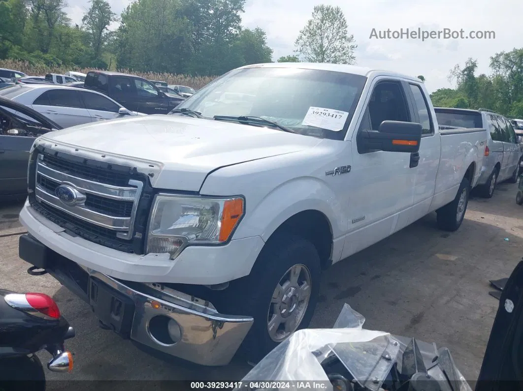 2014 Ford F-150 Xlt White vin: 1FTFX1ET8EKD27854