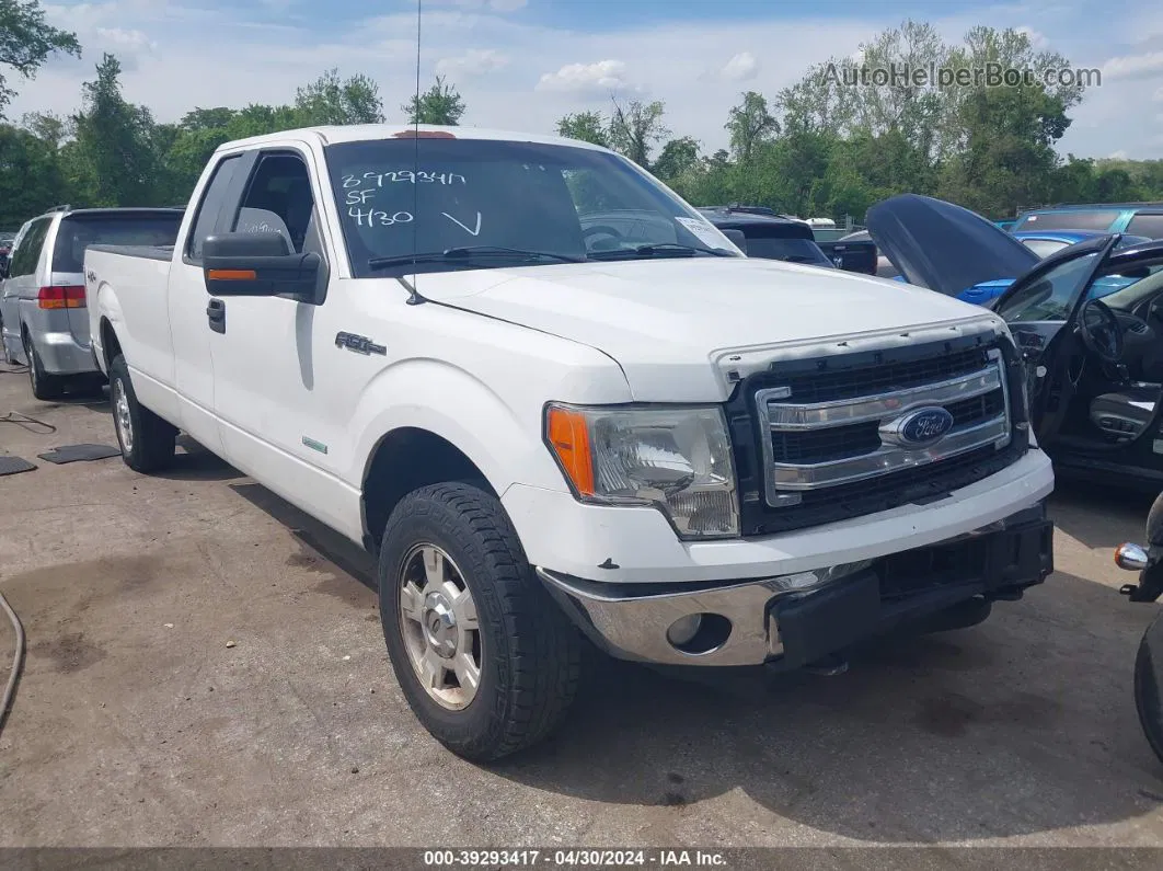 2014 Ford F-150 Xlt White vin: 1FTFX1ET8EKD27854