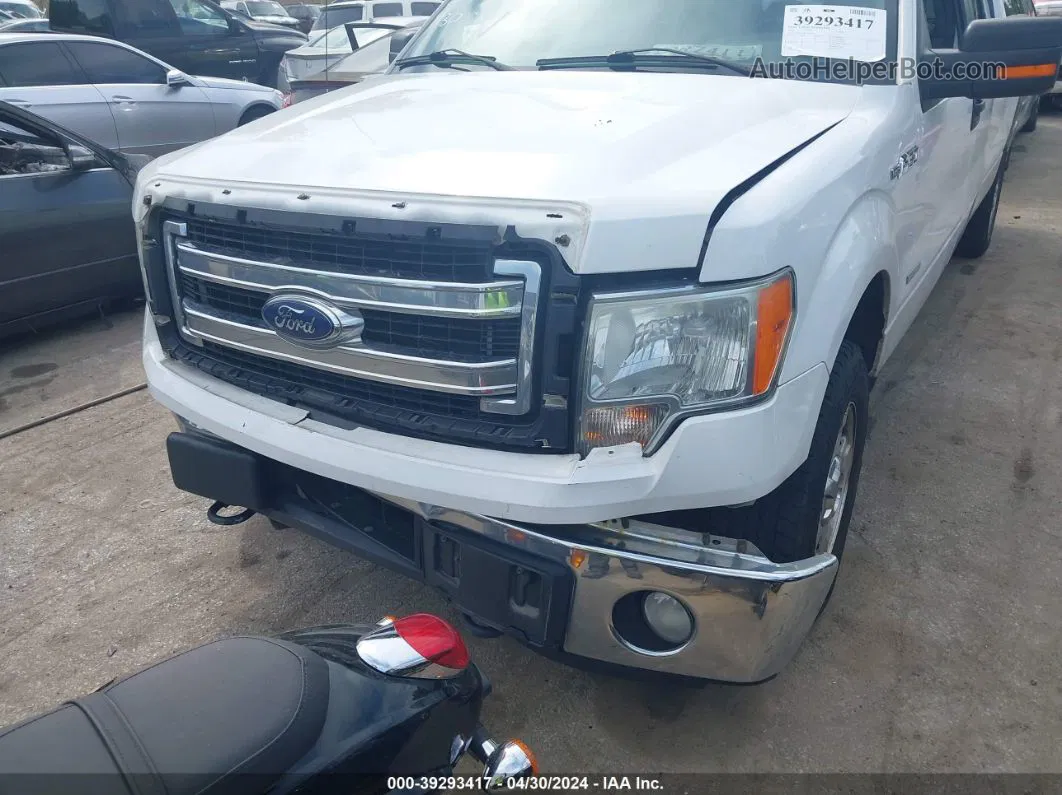 2014 Ford F-150 Xlt White vin: 1FTFX1ET8EKD27854