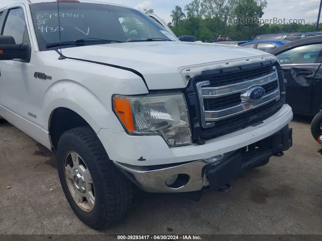 2014 Ford F-150 Xlt White vin: 1FTFX1ET8EKD27854